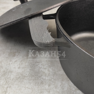 Кастрюля чугун 5 л, чуг. крышка, БИОЛ