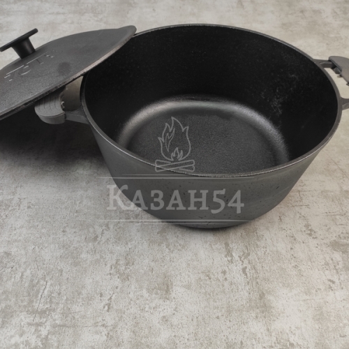 Кастрюля чугун 3 л, чуг. крышка, БИОЛ