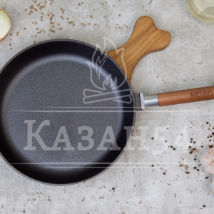 Сковорода чугун 26х4.5 см, съемная ручка Гардарика
