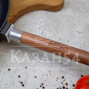 Сковорода чугун 26х4.5 см, съемная ручка Гардарика