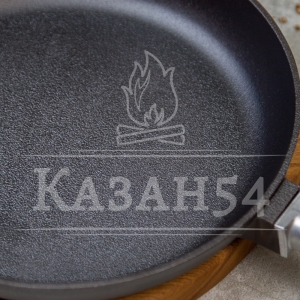 Сковорода чугун 26х4.5 см, съемная ручка Гардарика