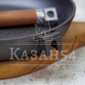 Сковорода чугун 26х4.5 см, съемная ручка Гардарика