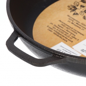 Сковорода чугун 24х4.5 см, съемная ручка Гардарика