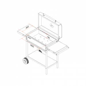 Мангал-гриль с колесами МАН205 Гратар