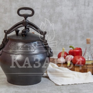 Афганский казан 30 литров, черный