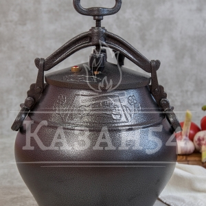 Афганский казан 20 литров, черный