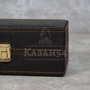 Набор шампуров в кейсе Малый 13 предм. кожзам/4шампура