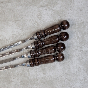 Набор шампуров в кейсе Малый 13 предм. кожзам/4шампура