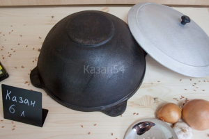 Казан узбекский 6 литров плоское дно