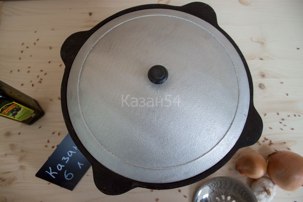 Казан узбекский 6 литров плоское дно