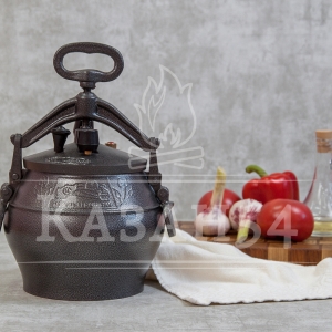Афганский казан 8 литров, черный
