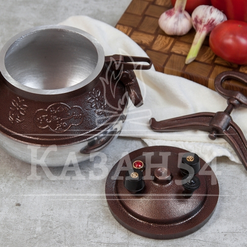 Афганский казан 8 литров, двухцветный