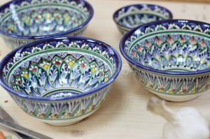 Коса СИНЯЯ средняя (мехроб) 15,5 см