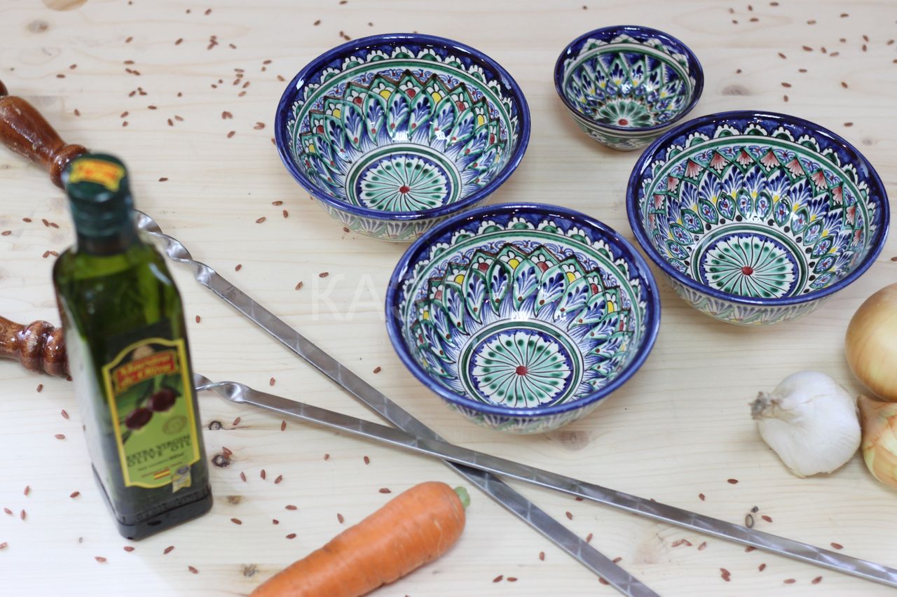 Коса СИНЯЯ средняя (мехроб) 15,5 см