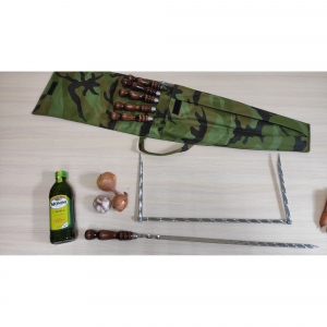 Набор шампуров с мангалом в чехле 50 см