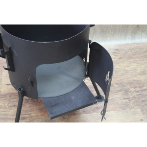 Печь диам. 360 мм с дымоходом (3мм)