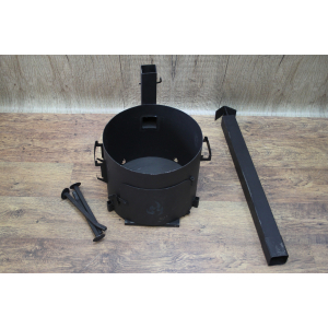 Печь диам. 360 мм с дымоходом (3мм)