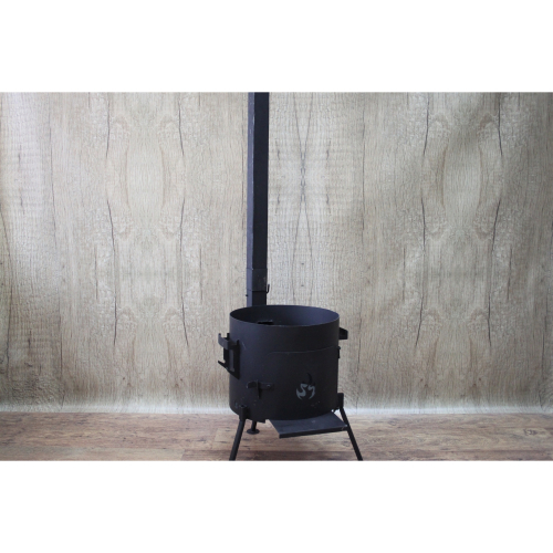 Печь диам. 360 мм с дымоходом (3мм)