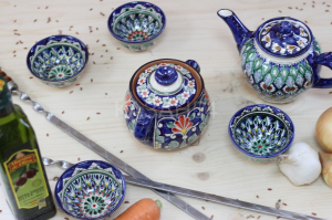 Сахарница синяя (мехроб) 0,5л