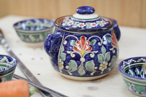 Сахарница синяя (мехроб) 0,5л