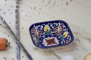 Салатница синяя (мехроб)13 см