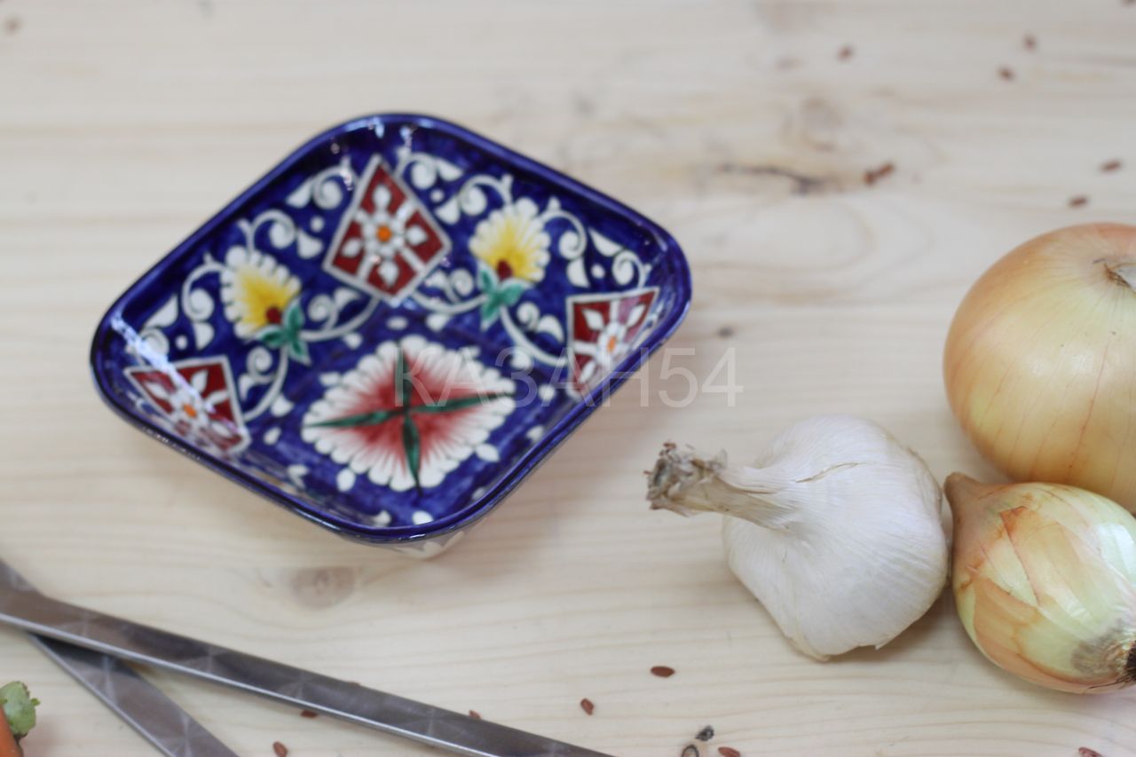 Салатница синяя (мехроб)13 см