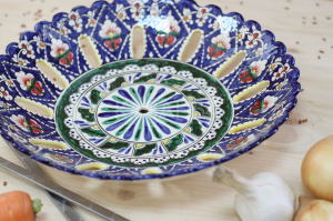 Фруктовница СИНЯЯ (мехроб) 33 см