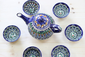 Чайник синий (мехроб) 1 л