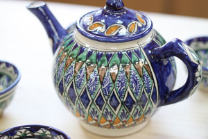 Чайник синий (мехроб) 1 л