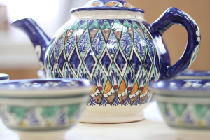 Чайник синий (мехроб) 1 л