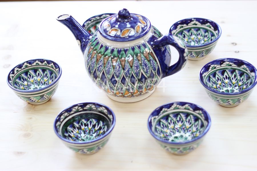 Чайник синий (мехроб) 1 л