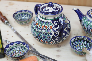 Чайник синий (мехроб) 2 л