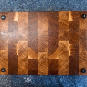 Торцевая разделочная доска 400х300х35, дуб