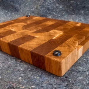 Торцевая разделочная доска 400х300х35, дуб