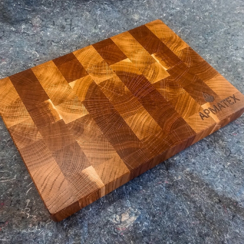 Торцевая разделочная доска 400х300х35, дуб