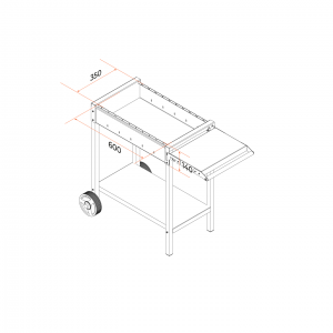 Мангал с колесами МАН202 Гратар